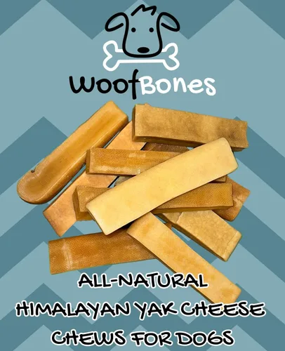 Vista 4 de Masticables prémium de queso de yak para perros del Himalaya, totalmente naturales, sin gluten, sin granos, sin lactosa, masticables de yak de larga