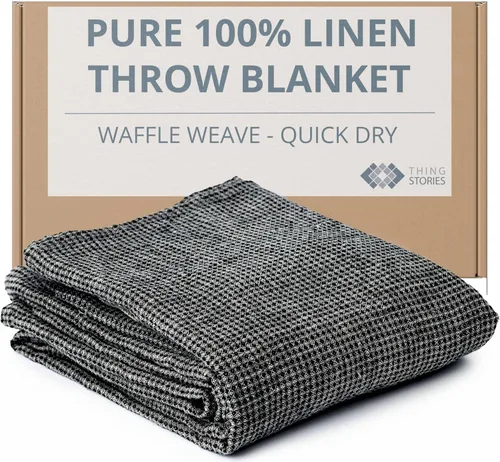 Vista 23 de Pure Linen - Juego de 2 toallas de baño pequeñas de 20 x 40 pulgadas de secado rápido para pieles sensibles, toallas finas para baño, toalla ligera