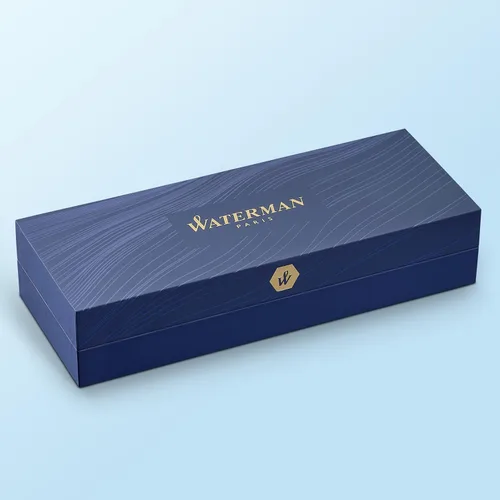 Vista 5 de Waterman - Pluma estilográfica negra con embellecedor dorado Hemisphere, Negro y Dorado