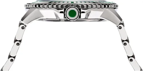 Vista 3 de Perry Ellis - Reloj de pulsera impermeable para hombre con correa de acero inoxidable con fecha
