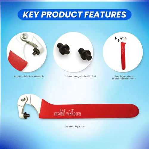 Vista 2 de Scuba Choice Llave inglesa ajustable de pasador pequeño para buceo