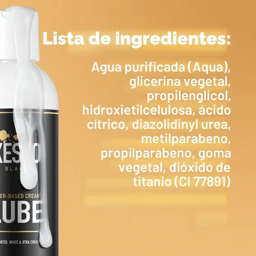Vista 8 de XESSO Cum Lube, lubricante blanco cremoso a base de agua, 4 onzas líquidas, gel grueso hipoalergénico sin perfume para mujeres, hombres y parejas.