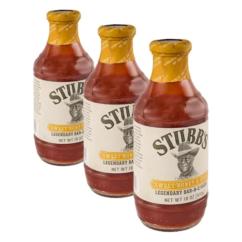 Vista 14 de Stubb's Salsa BBQ de miel dulce y especias, 18 onzas