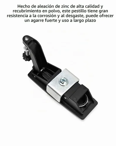 Vista 4 de QWORK 8 pestillos de compresión de aleación de zinc con palanca empotrada, rango de agarre ajustable de 0.04 a 0.94 pulgadas