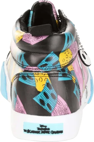 Vista 7 de Zapatos Sally de Nightmare Before Christmas para adultos, con licencia oficial de Disney, tenis de patchwork para mujer