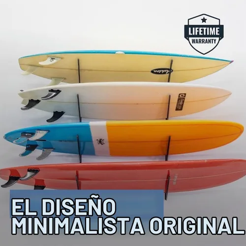 Vista 2 de StoreYourBoard Estante de montaje en pared para tablas de surf, capacidad