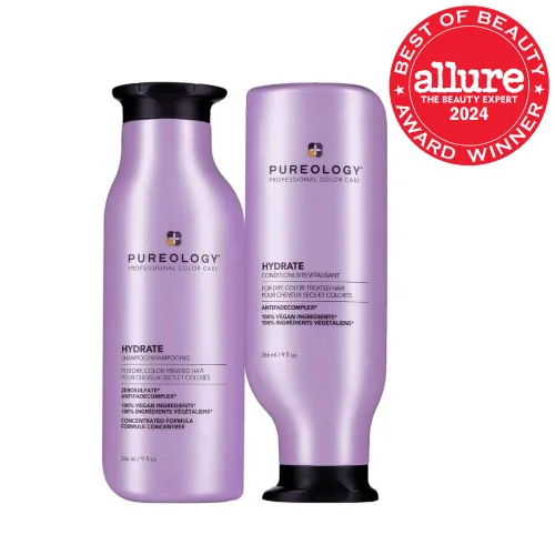 Vista 2 de Pureology Kit de Champú y Acondicionador Hidratante - Para Cabello Seco, Medio a Grueso y Teñido, Suaviza y Hidrata Profunda, Sin Sulfatos
