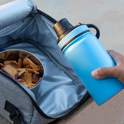 Vista 5 de MIRA Botella de agua de acero inoxidable para niños, 12 onzas – Termo de metal que mantiene el frío durante 24 horas, caliente durante 12 horas