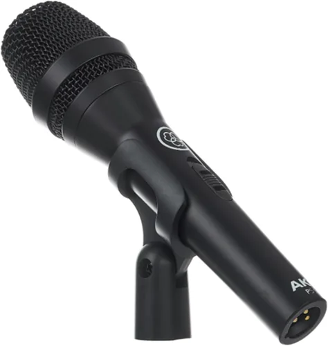 Vista 3 de AKG Pro Audio P5 S Micrófono vocal dinámico supercardioide de alto rendimiento con interruptor de encendido/apagado, micrófono con cable XLR