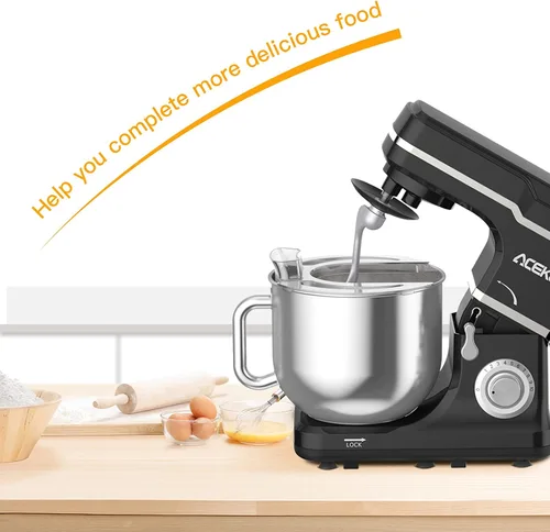 Vista 6 de Sutil recubierto de plata para tapa de protección contra salpicaduras tazón de mezcla máquina de cocina chef multifunción máquina de cocina