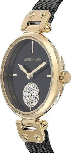 Vista 3 de Anne Klein Womens Premium Crystal Accented Mesh Bracelet Watch