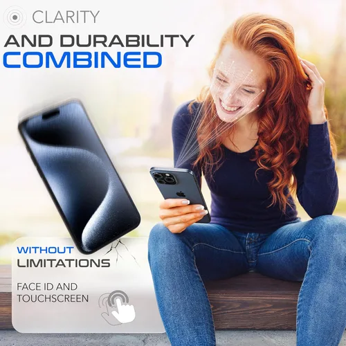 Vista 6 de ROXX NEO - Protector de pantalla japonés 9H 3D (paquete de 3) Cobertura de pantalla completa Para iPhone 16 Plus Más duro Más claro