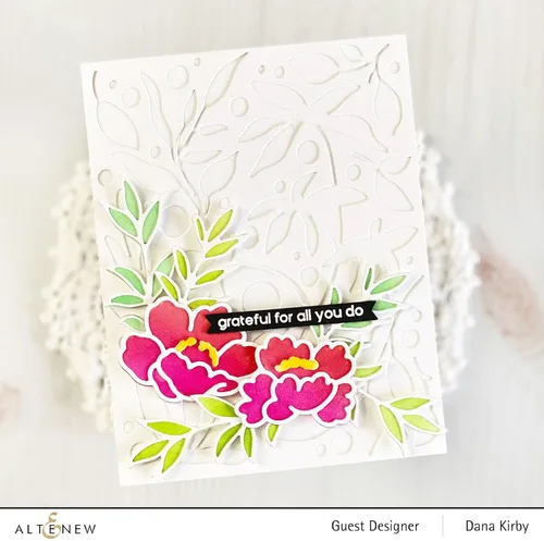 Vista 7 de Altenew Troquel con patrón de hojas sin residuos, hermosos troqueles florales para manualidades de papel, tarjetas y álbumes de recortes, troqueles