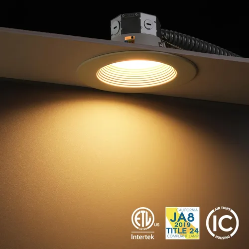 Vista 5 de TORCHSTAR Paquete de 8 luces LED empotrables 5CCT de 6 pulgadas, sin lata 2-Blanco