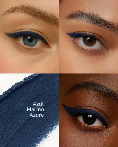 Vista 4 de Lápiz delineador de ojos, Azure, 2 onza, Celeste Azul marino