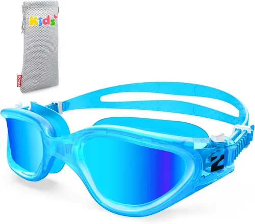 Vista 41 de ZIONOR Gafas de natación para niños, G1 MINI con protección UV, polarizadas, antivaho, para edades de 6 a 14 años Glare-Reducing Polarized Lenses