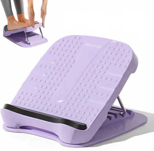 Vista 8 de PROIRON Tabla inclinada, tabla elástica ajustable de pantorrilla, almohadilla de talón grueso para estiramiento cómodo, tabla inclinada
