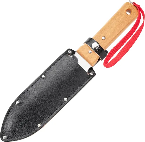 Vista 6 de Nisaku NJP651 Cuchillo Hori para Desbrozar y Excavar - Edición Endurecido HRC58, Auténtico Tomita (Est. 1960) Acero Inoxidable Japonés, Cuchilla