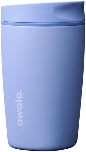 Vista 41 de Owala SmoothSip Slider - Vaso de café aislado de acero inoxidable, reutilizable, taza de café helado, taza de viaje para café caliente, sin BPA, 12