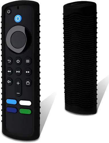 Vista 12 de Juego de 3 fundas de silicona para control remoto Fire TV Stick Soft washable silicone skin, compatible with most Fire TV 4K remotes, anti-slip