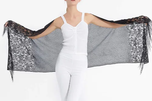 Vista 5 de RIIQIICHY Shawls and Wraps for Evening Dresses Scarfs for Women Pashmina Wedding Formal Shawl