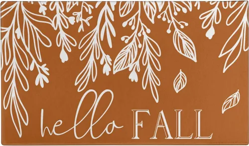 Vista 31 de Tapete antideslizante para puerta de Pascua, diseño de conejito de primavera, diseño floral para interiores y exteriores, para entrada, porche