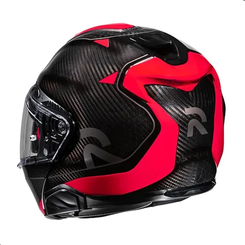 Vista 2 de Casco para motocicleta HJC RPHA 91 Carbon Noela con visor HJ-37 Pinlock, aprobado por DOT (MC1, X-Small)