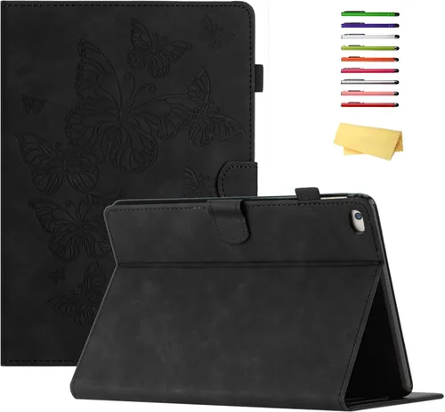 Vista 21 de Funda para iPad de 6ª/5ª generación de 9.7 pulgadas 2018/2017, para iPad Air 2/Air 1 con soporte, soporte para lápices, bolsillo
