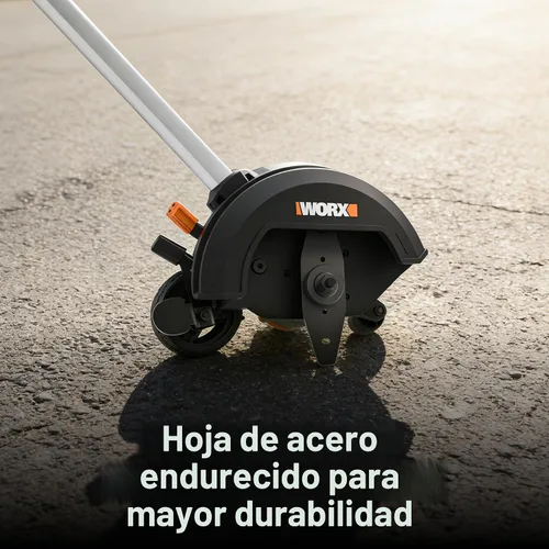 Vista 8 de WORX Nitro - Bordeadora inalámbrica de 20 V, 7 pulgadas, 3 configuraciones de profundidad, bordeadora para caminos de entrada alimentada por batería