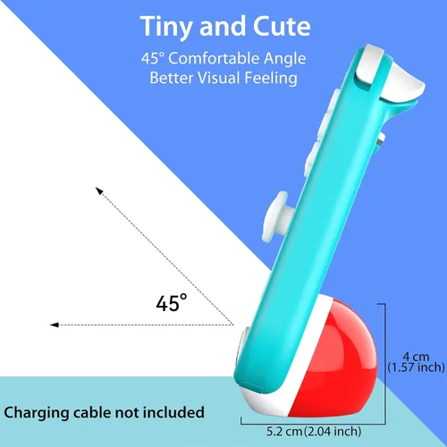 Vista 2 de Antank Pequeño soporte de carga compatible con Nintendo SwitchSwitch LiteSwitch OLED, bonita estación de muelle con puerto USB-C, soporte