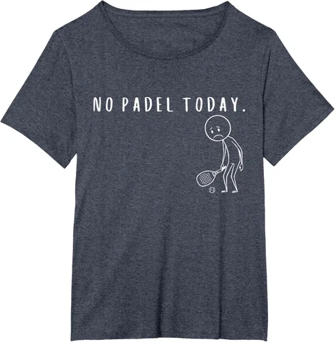 Vista 76 de No Padel Today Funny Padel Stickman Padel Playera Jugador de Tenis