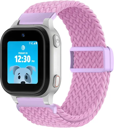 Vista 9 de SimpleThings Correa trenzada compatible con el reloj AT&T amiGO Jr, bandas de nailon elástico suave con hebilla ajustable fácil