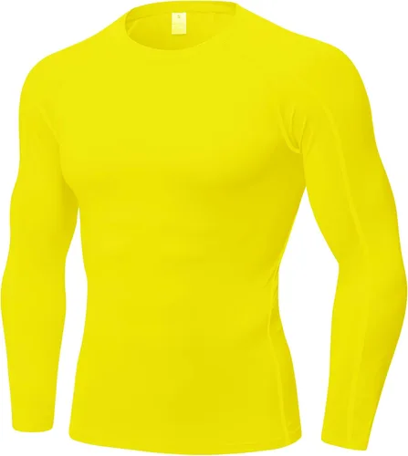 Vista 36 de SPVISE Compression Shirt Men Long Sleeve Workout Gym Shirts Baselayer Top Negro