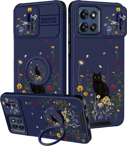 Vista 59 de para Moto G 5G 2023 funda - Cubierta de teléfono linda con corazón para mujeres y niñas, diseño único negro con cubierta deslizante para la cámara