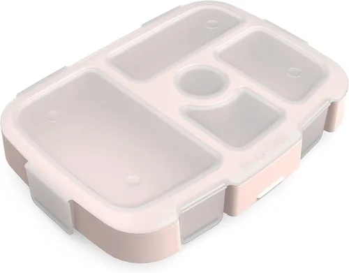 Vista 24 de Bentgo® Kids Prints Bandeja con Cubierta Transparente - Reutilizable, Sin BPA, Recipiente de Preparación de Comidas de 5 Compartimentos con Control