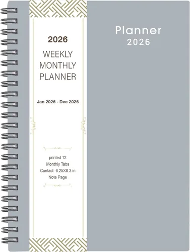 Vista 10 de Agenda 2022 con semana y meses a dos páginas, enero a diciembre 2022, 6.25 × 8.3 pulgadas, encuadernación de doble alambre, esquinas redondeadas