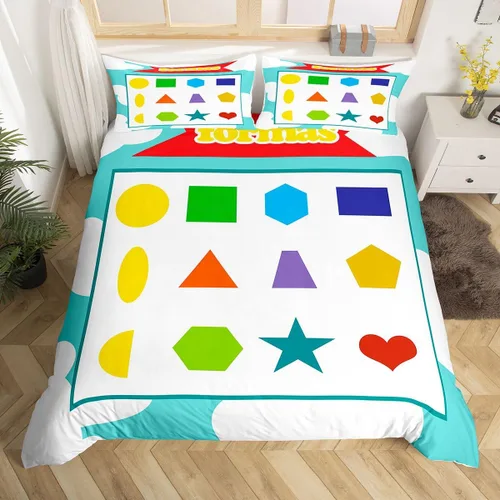 Vista 29 de Juego de ropa de cama Groovy de los años 60 y 70 para niños, funda de edredón retro de flores hippie para niños, adolescentes, vintage, bohemio