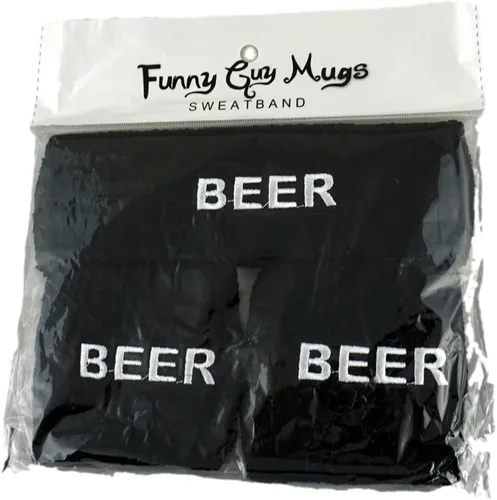 Vista 8 de Funny Guy Mugs Conjunto de bandas para el sudor unisex (3 unidades: 1 diadema y 2 muñequeras)