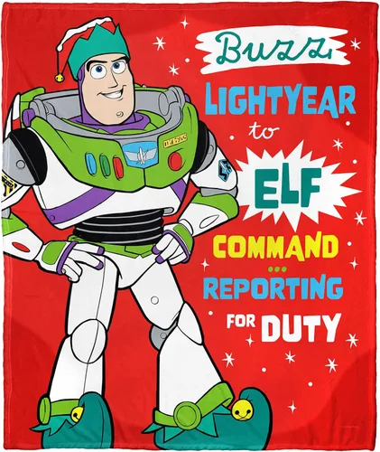 Vista 9 de Northwest Toy Story - Manta de seda táctil, 50 x 60 pulgadas, Buzz Bright