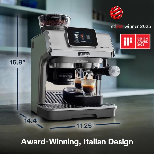 Vista 7 de De'Longhi La Specialista Touch - Máquina de café expreso con molinillo
