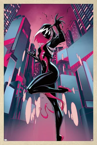 Vista 7 de Trends International Marvel Comics Ghost Spider Venom - Póster de pared de Spider-Gwen #24, 22.4 pulgadas de largo x 14.7 W, versión enmarcada