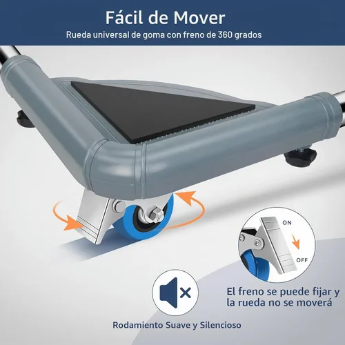 Vista 3 de SPACECARE Soporte para Mini Nevera Mueble Carretilla Móvil con 4 Ruedas con Seguro - Base Ajustable Soporte para Refrigerador Lavadora Carrito Móvil
