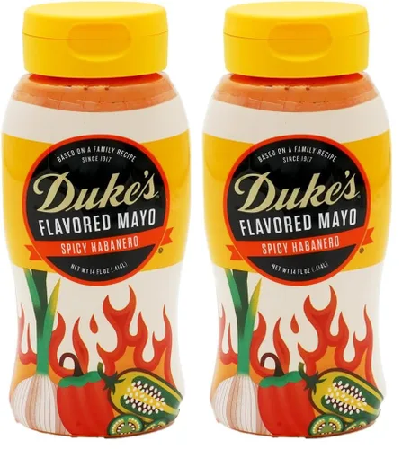 Vista 8 de Duke's Botella exprimible de mayonesa con sabor a tocino y tomate, ahumada y salada, 14 onzas (paquete de 1)
