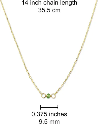 Vista 146 de Gargantilla de piedra natal – Regalo de cumpleaños, regalo para niña, mujer, amiga, hija, esposa, mamá, ella, joyas de piedras preciosas para uso