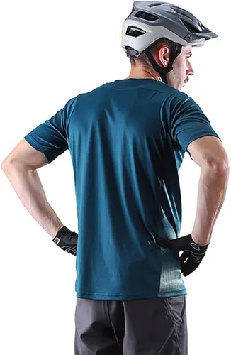 Vista 2 de Troy Lee Designs Camiseta de ciclismo MTB para bicicleta de montaña para hombre, Skyline SS Wave