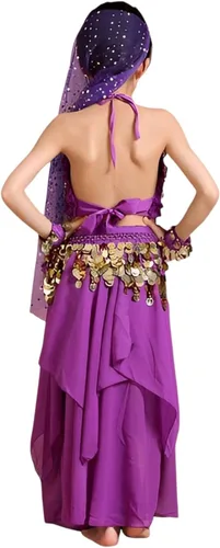 Vista 6 de Astage Disfraz de princesa para niñas, ropa de Halloween, vestido de carnaval, danza, todos los conjuntos