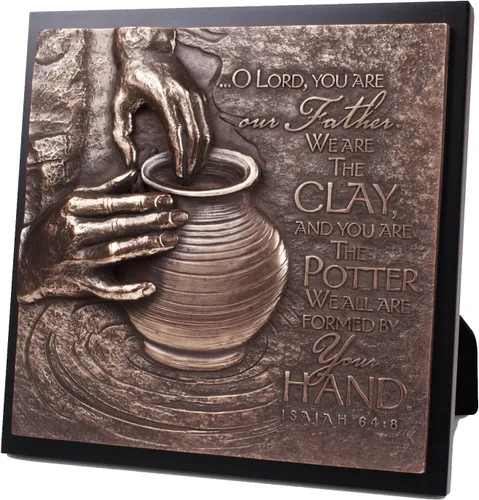 Vista 8 de Lighthouse Christian Products Trust - Brújula de placa de escultura de piedra fundida, tono bronce martillado, 6.5 x 4.5 pulgadas