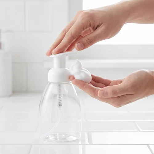 Vista 3 de Bekith Paquete de 12 botellas dispensadoras de jabón espumoso, dispensador de jabón de manos espumoso de 8 onzas, dispensador de espuma de jabón