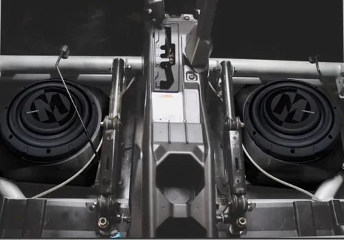 Vista 5 de Can am Maverick x3 subwoofer de 10 pulgadas subwoofer debajo del asiento caja impermeable x3