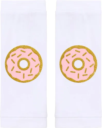 Vista 5 de ODASDO Conjunto de 4 piezas para bebé niña con forma de dona de 1/2/1º/2º/3º/3º cumpleaños para tarta